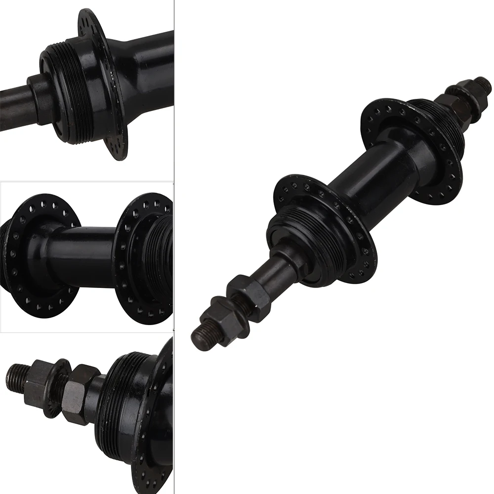 MTB велосипедная Задняя Ступица ось из железной стали с 36 отверстиями 3/8 дюйма 175 мм