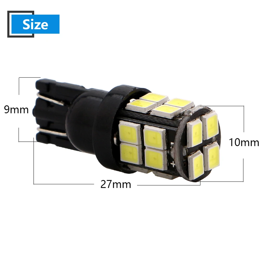 4 шт. светодиодные лампы 12 В W5W 194 168 T10 2835 20 SMD | Автомобили и мотоциклы