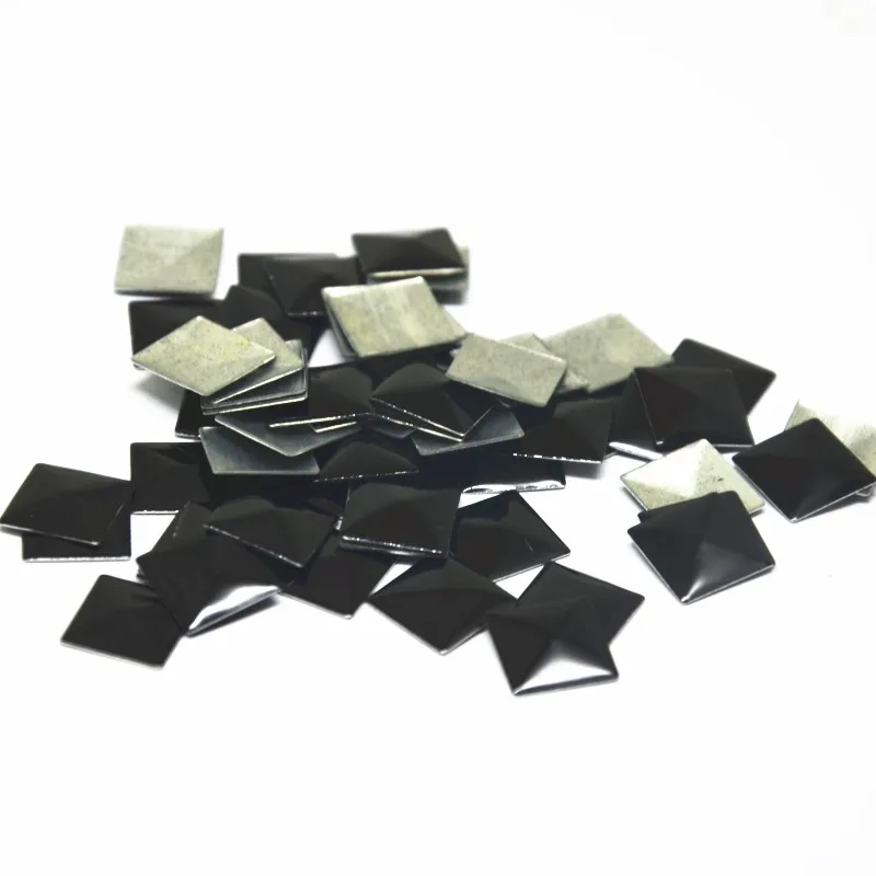 Гвоздики горячей фиксации алюминиевые квадратные пирамиды железные стразы