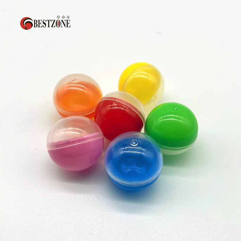 5Pcs Diameter 30MM Half Transparent Colorful Plastic Toy Capsule Surprise Ball Kids For Vending Machine Split Body Eggshell - купить по