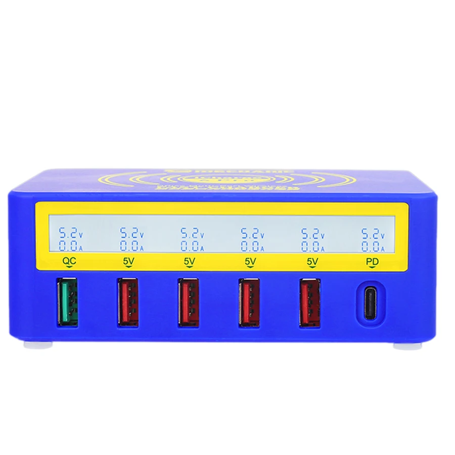 MECHANIC QC 3 0 быстрая зарядка 5 портов Usb ЖК дисплей Мультифункциональный для Iphone Xiaomi