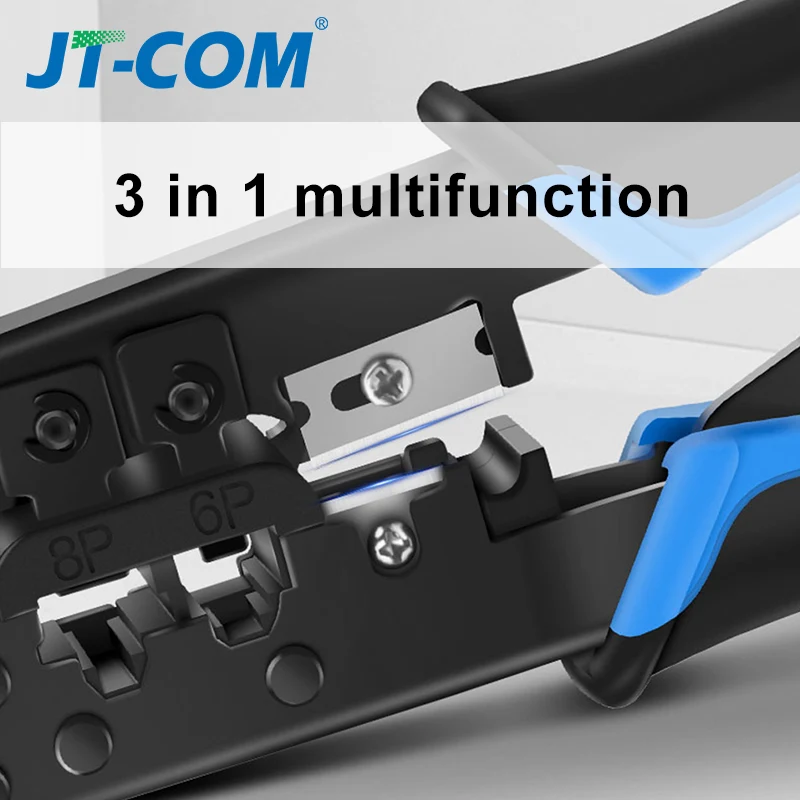 Обжимной инструмент для сети обжимной rj45 6P 8P сетевого кабеля Ethernet резки зачистки
