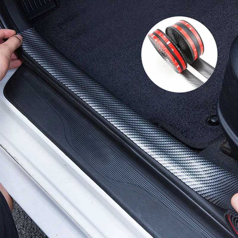 Фото Защитная наклейка на задний бампер автомобиля и на пороги дверей для Toyota RAV4 Yaris Corolla Avensis Prius.