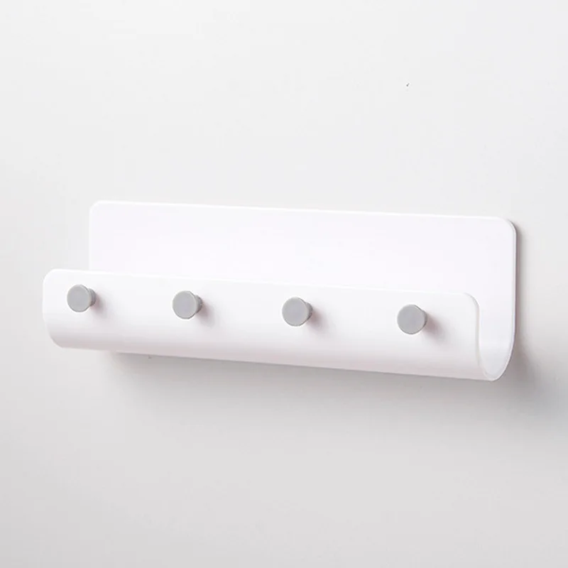 

Wall Hook Clothes Hanger Wall Mounted Home Adhesize Hooks Key Holder Bathroom Hanger Hook Kitchen Coat Clothes Towel Hooks