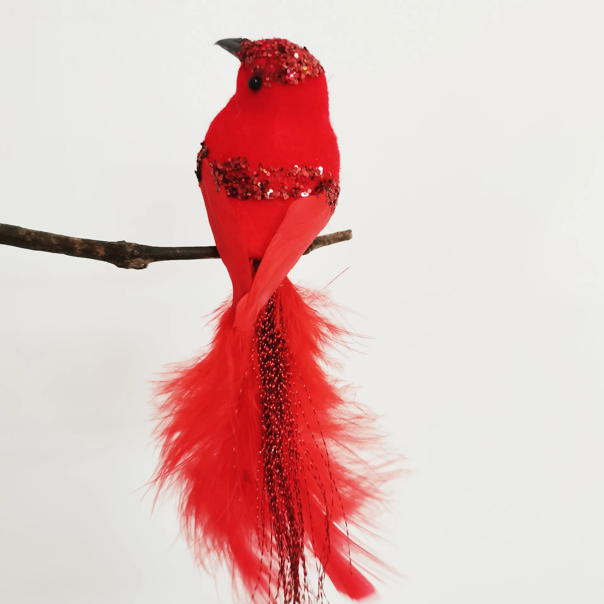 

Искусственная птица, пасхальное украшение на Хэллоуин, маленькая красная птица, белая, украшение для сада, искусственная птица