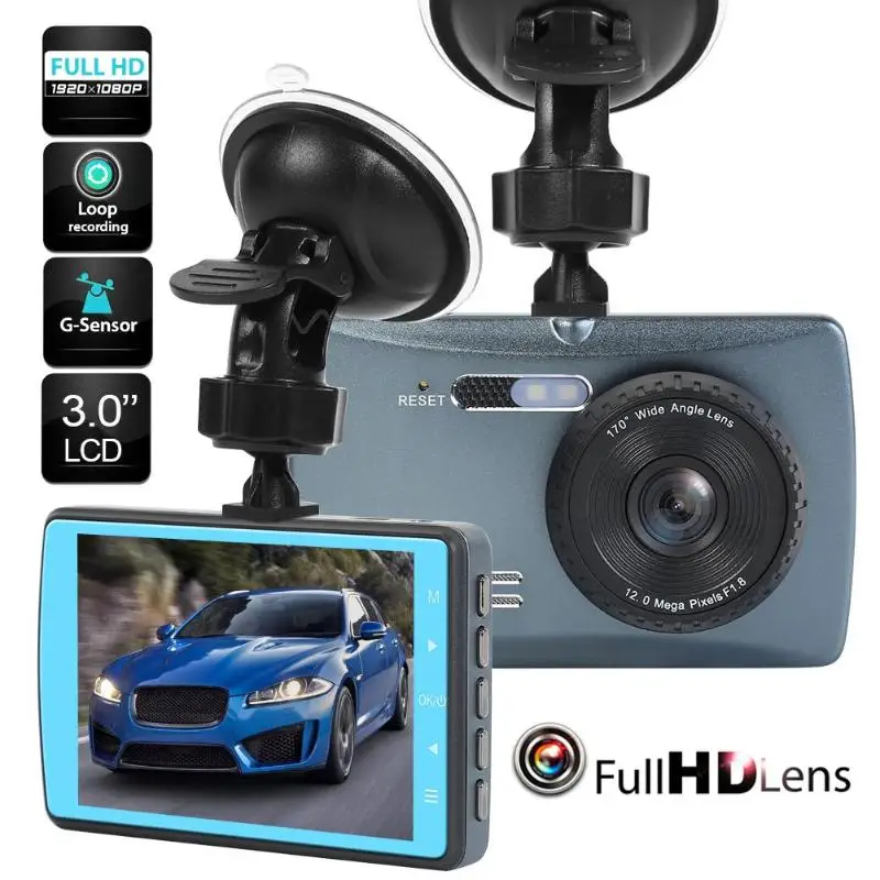 VODOOL V6 HD 1080P Видеорегистраторы для автомобилей Dashcam 3 6 дюймов Двойной Объектив