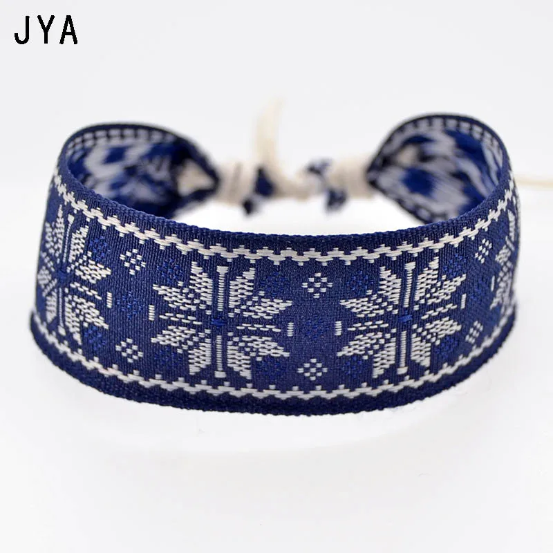 JYA синие модные счастливые тибетские вязаные браслеты и для женщин новые широкие