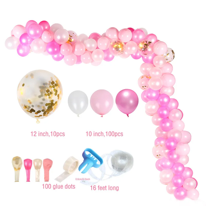113pcs kit-J 113 шт многоцветные воздушные шары арочные гирлянды наборы конфетти латексные воздушные шары цепь Цветочная Гирлянда Свадебные украшения костюм для празднования дня рождения - Цвет: 113pcs kit-J