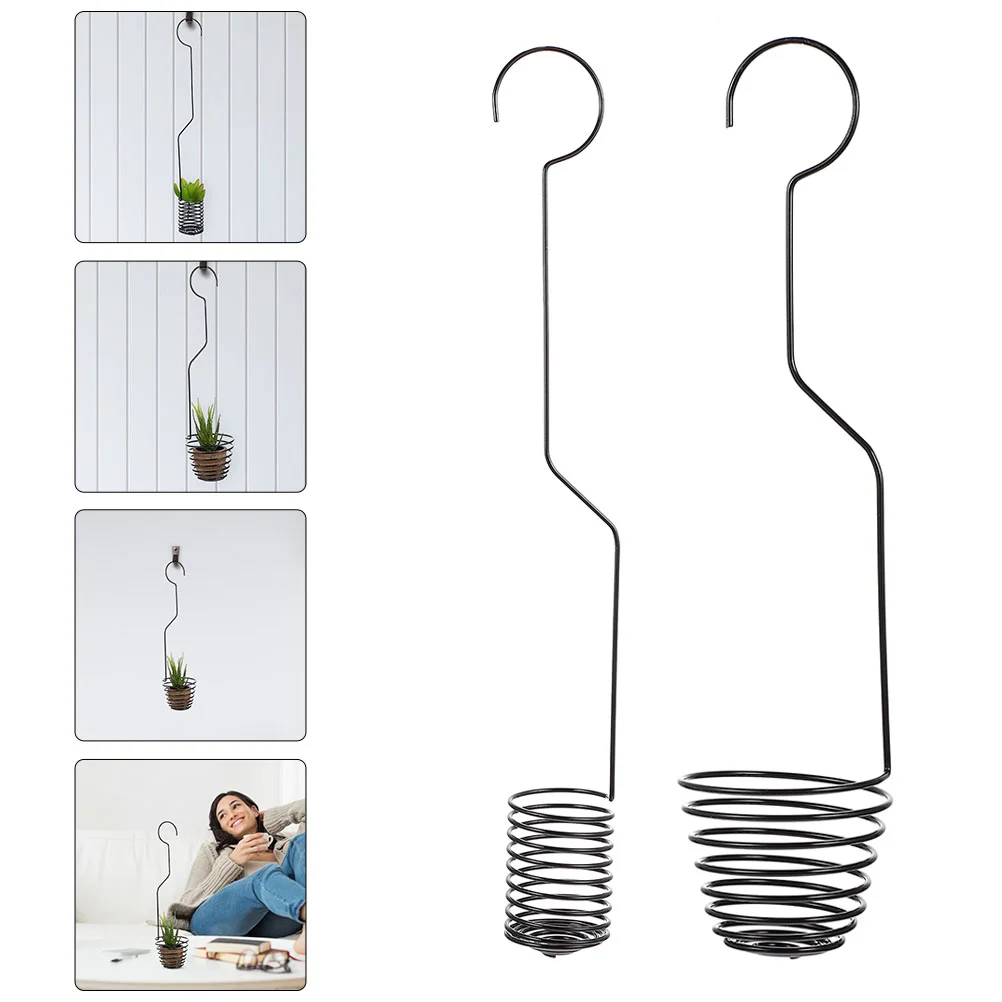

2pcs Hanging Air Plant Holder Tillandsia Display Planter Hanger Hanging Hook