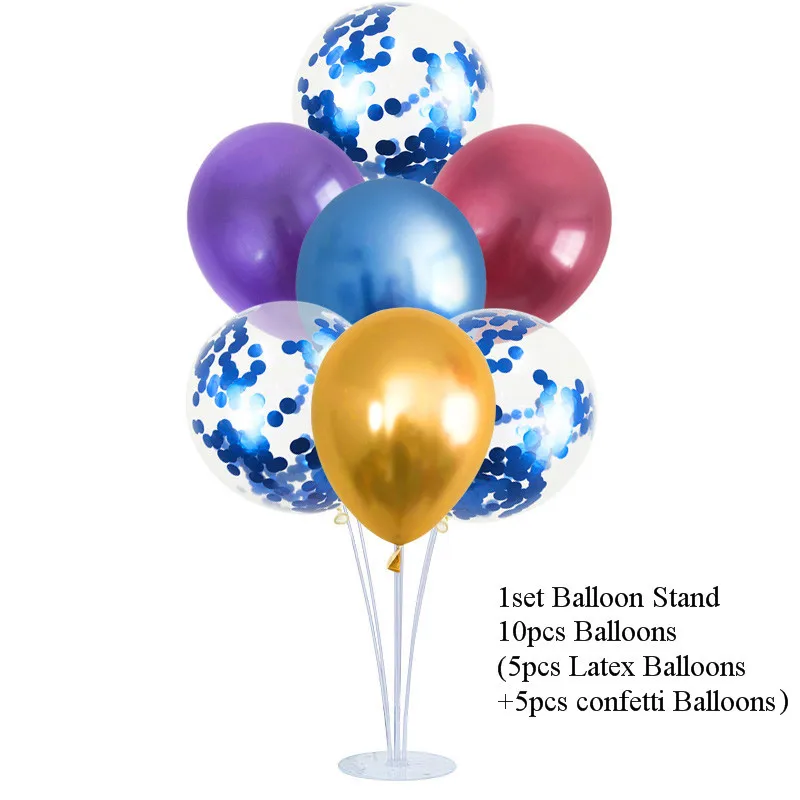 stand ballon set 12 2 комплекта свадебные шары для украшения подставка держатель воздушных шаров Колонка для взрослых детей воздушные шары для дня рождения вечеринки Декор для дома/сада Babyshower - Цвет: stand ballon set 12