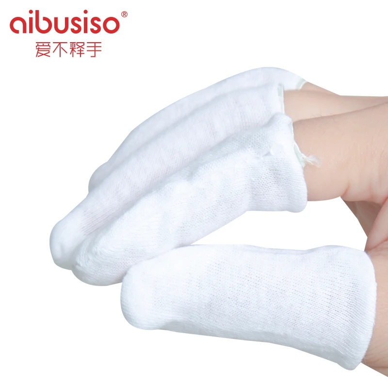 AIBUSISO 40 шт./упак. прочный белый хлопок напальчники антискользящий коврик для