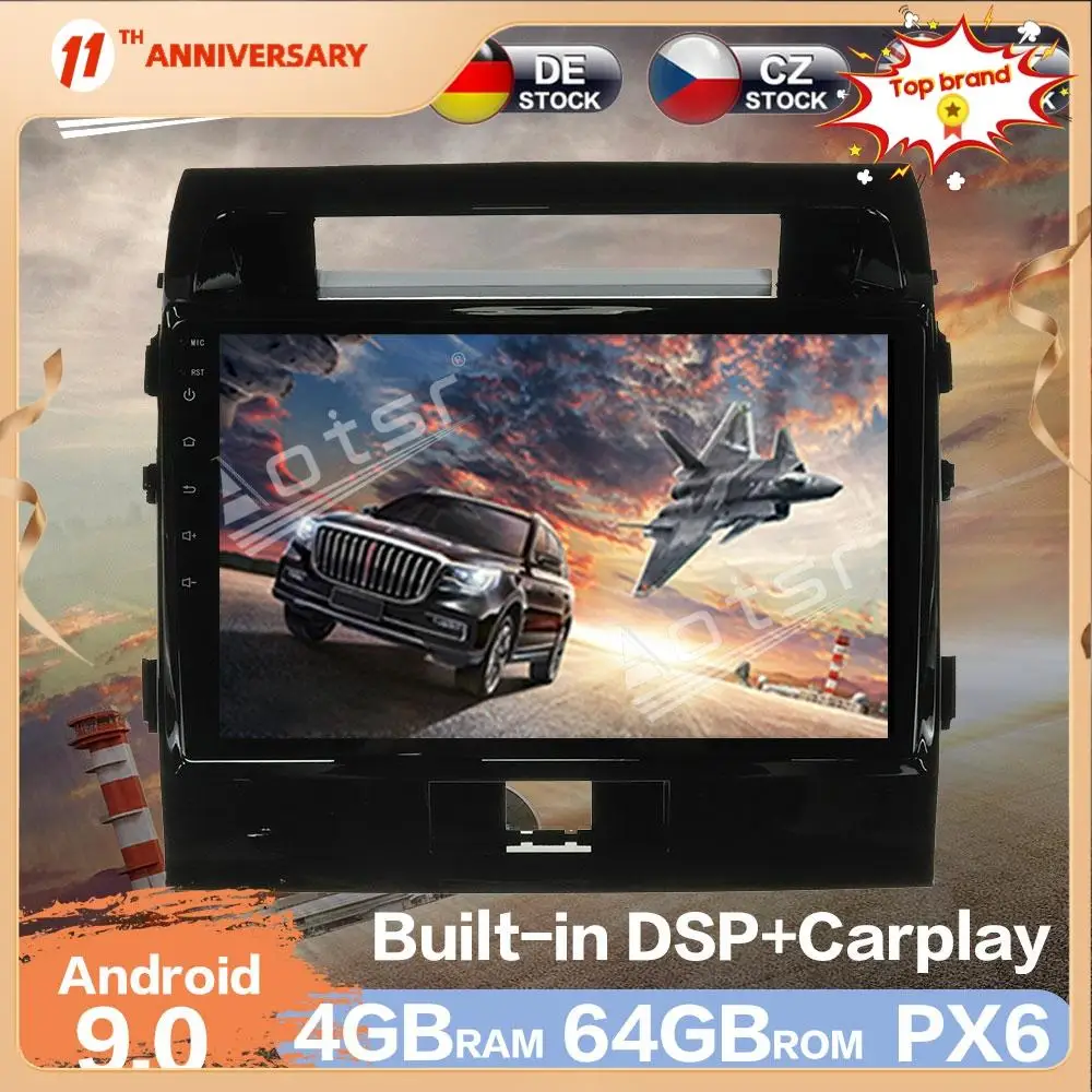 

For Toyota Land Cruiser 200 2008 - 2015 Android 9.0 Car Radio GPS Navigation DSP Car Auto Stereo Video HD Multimedia DVD Player