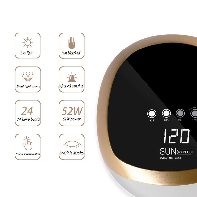 Электрическая сушильная машина для ногтей 52 Вт с УФ-лампой СВЕТОДИОДНЫЙ Прибор