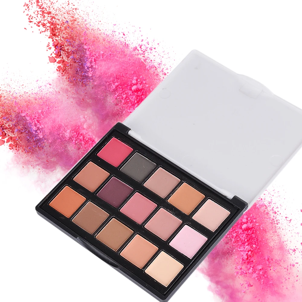 Manooby 15 Colors/SET Professional Women Eye Shadow Makeup Cosmetic Powder Waterproof Long Lasting Smoky Eyeshadow Palette |