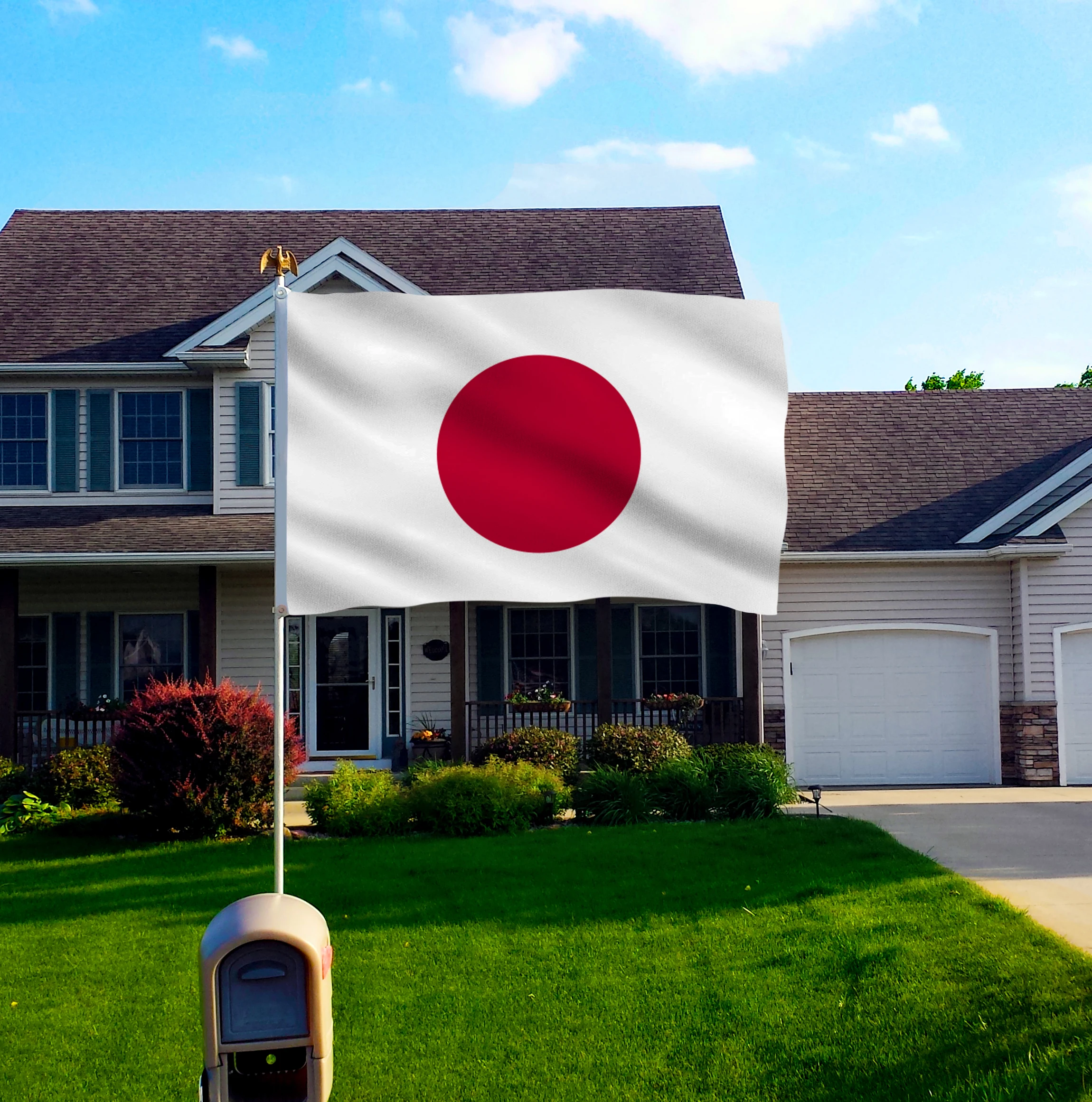 Флаг японской страны DFLIVE 3x5 футов Печатный полиэстер флаг 90x150 см японский