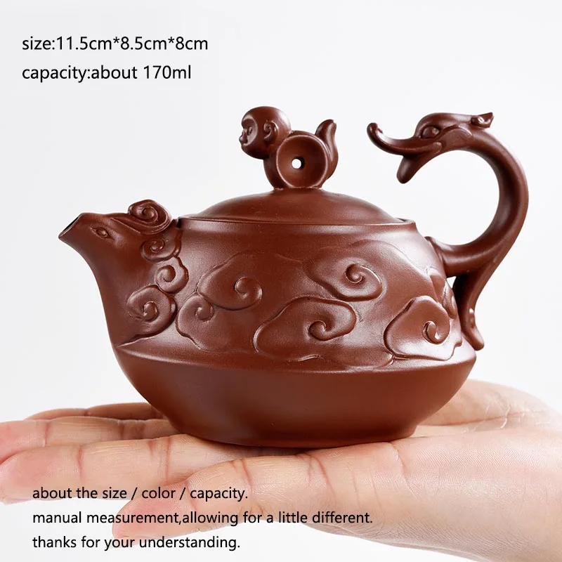 Teapot Purple Clay Teapots Yixing Creative Tea Pot Teaware Drinkware Kung Fu Set Home Decor Crafts Water Kettle Souvenir | Дом и сад