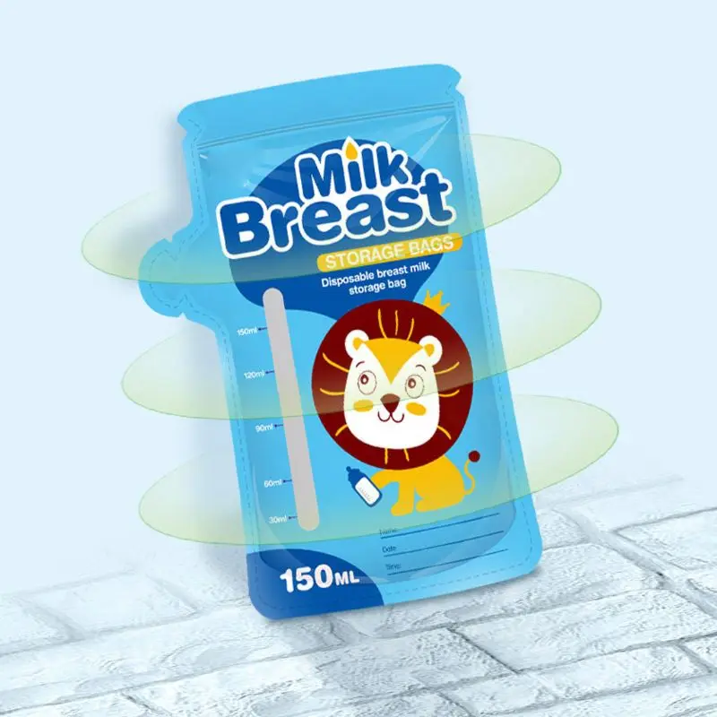 

30pcs 150ml Milk Freezer Bags Mother Milk Food Storage Breast Milk Storage Bag L9CD