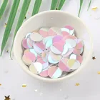 Пайетки из ПВХ овальные в сложенном виде, 10гупак.12 мм