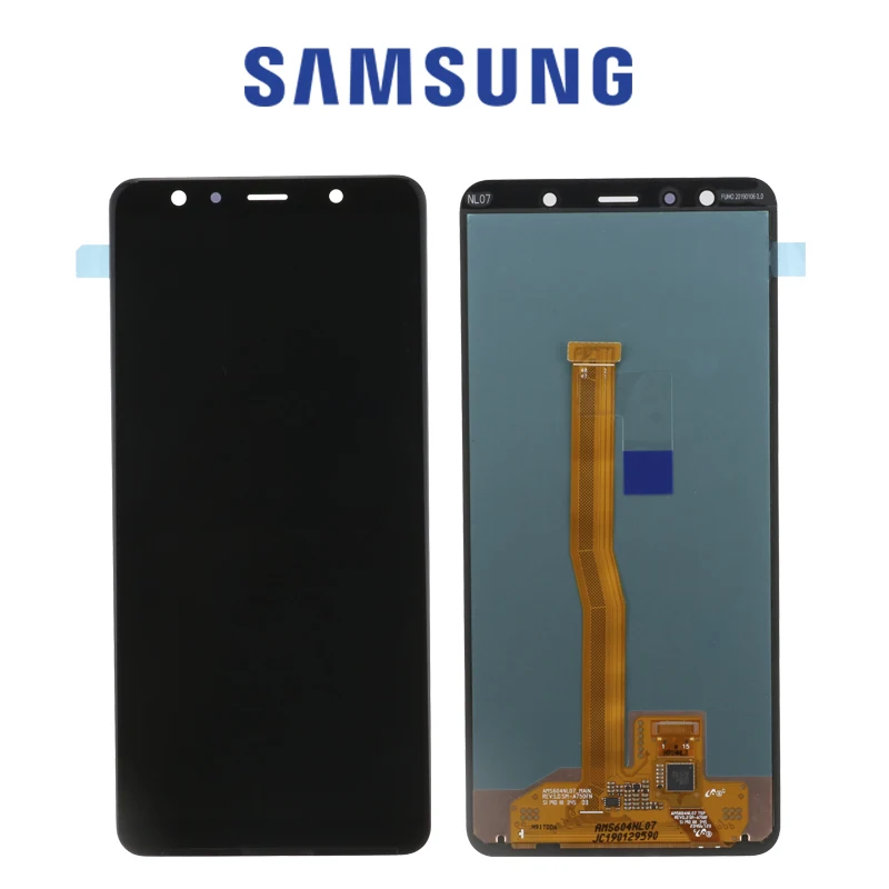 Супер AMOLED 6,0 ''lcd для Samsung Galaxy A7 SM-A750F A750F A750 ЖК-дисплей с сенсорным экраном дигитайзер сборка