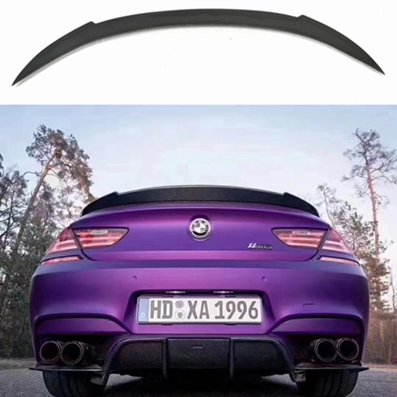 

V Style Rear Trunk Spoiler Carbon Fiber For BMW 6 Series & M Series 2 - Door F06 F12 Coupe F13 Convertible M6 spoiler 2012-2016