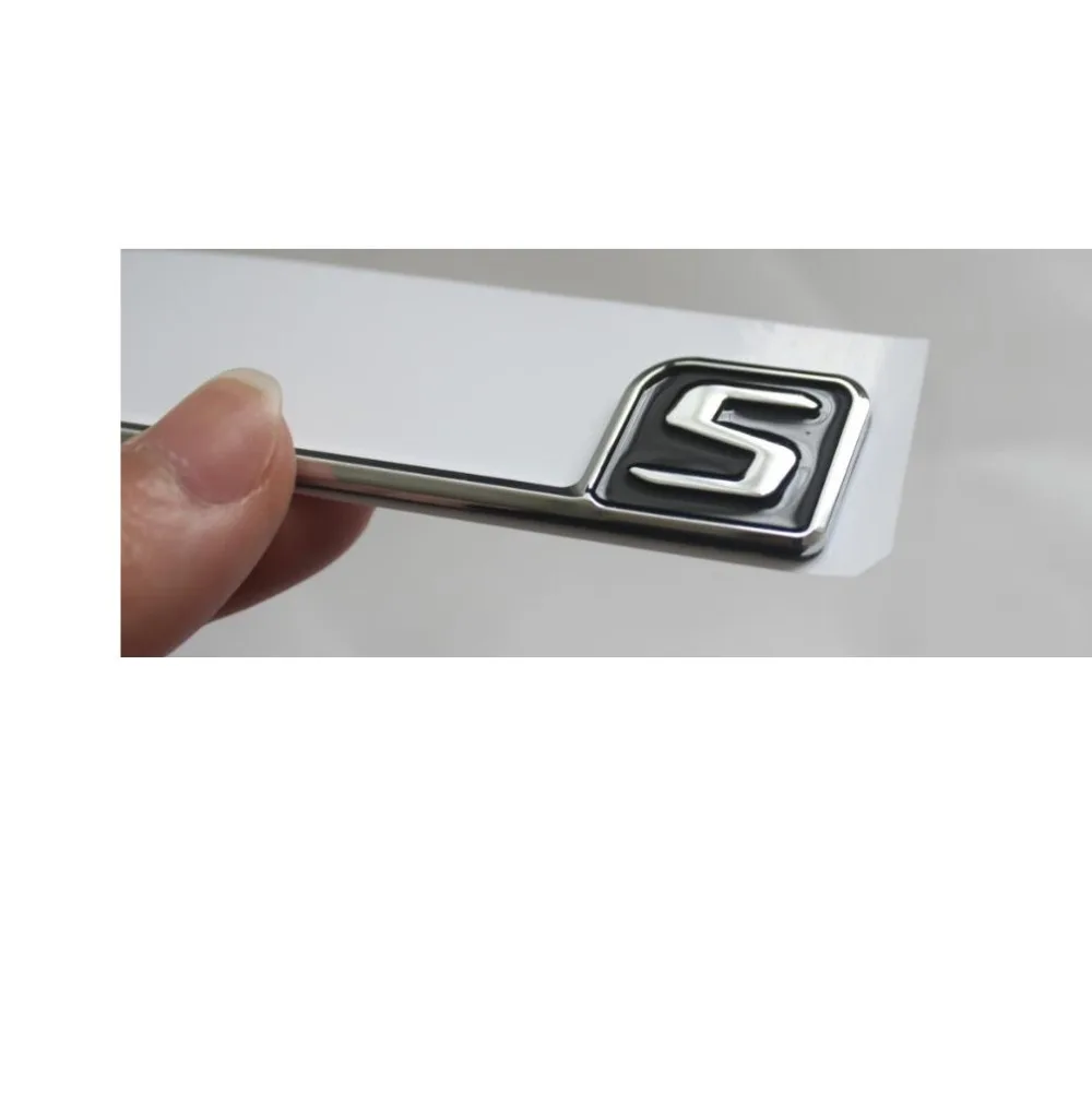 New Chrome ABS Rear Trunk Letters Badge Badges Emblem Emblems Sticker for Mercedes Benz E63 AMG S 2017 2019 |