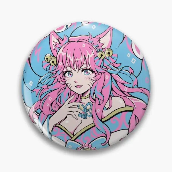 

AHRI Spirit blossom Soft Enamel Pin Jewelry Gift Badge Women Fashion Lapel Pin Clothes Brooch Cute