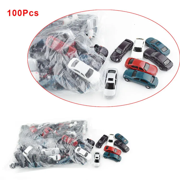 Гибридная n-масштабная модель поезда железнодорожная компоновка car100PCS 1:150 игрушка пейзаж diorama миниатюрная сцена DIY производство