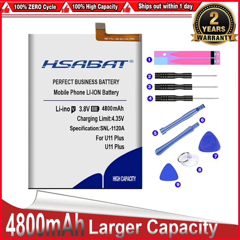 Аккумулятор HSABAT 0 Cycle 4800 мАч для аккумуляторов Oukitel U11 Plus