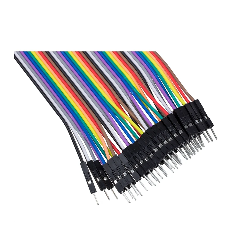 

40 pcs 1 Pin Male to Female Jumper Cable 20 cm Long