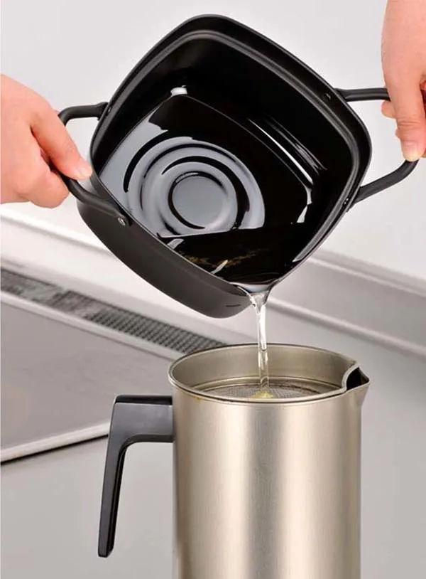 Японский стиль кухонный Квадратный маленький горшок глубокая сковорода жареные