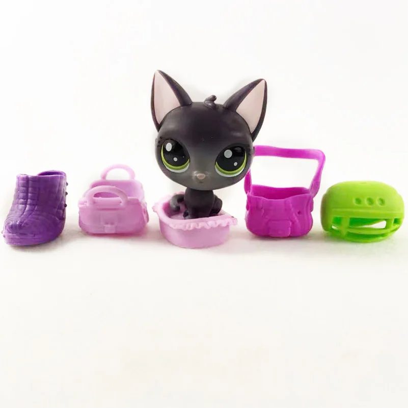 Редкий милый зоомагазин старое животное LPS игрушка стоячий оригинальный котенок