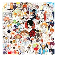103050pcspack japanese anime the promised neverland stickers for notebook motorcycle skateboard computer mobile phone cartoon