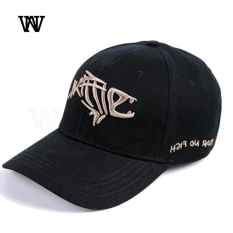 Рыбья кость Для Мужчин's Бейсбол Кепки Для женщин Snapback Рыбацкая шляпа c вышивкой, для отца пижамный комплект с рисунком «человека Кепка-тракер в армейском стиле летние Фишер бренд Для мужчин Кепки