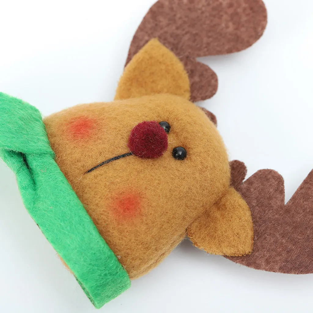 Снеговик Санта Клаус наклейки Передняя дверь холодильник Стикеры