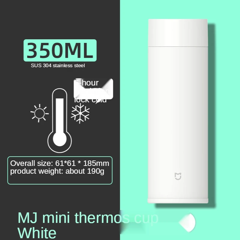 Портативный Красочный термос Xiaomi mijia 350 мл из нержавеющей стали Термокружки С