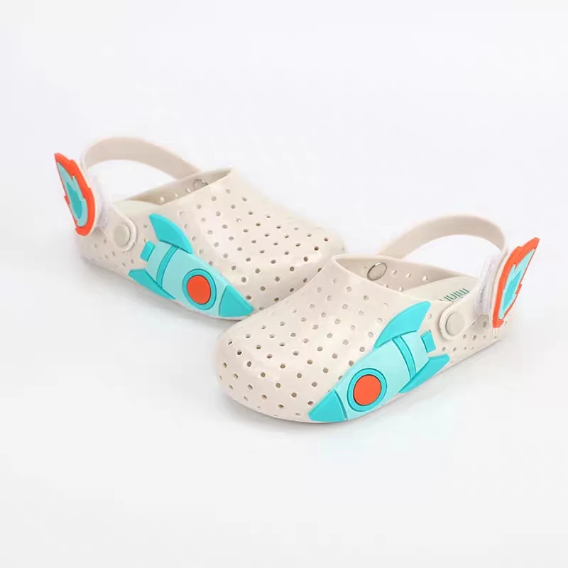 Melissa/сандалии с дырками для девочек Модные шлепанцы Детские пляжные дышащие