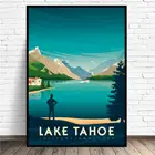 Картина на холсте с изображением озера Тахо, для путешествий, настенные картины, принты для домашнего декора, для гостиной, настенный плакат для декора