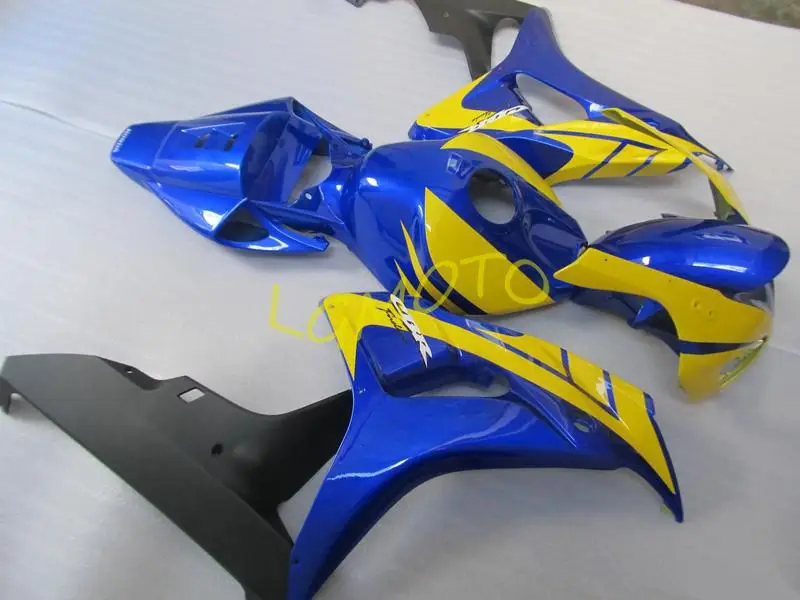 

HONDA CBR1000RR 2006-2007 fairings kit free custom# honda cbr1000rr 2006-2007 injection bodywork 1000rr 06-07 #L39U BLUE YELLOW
