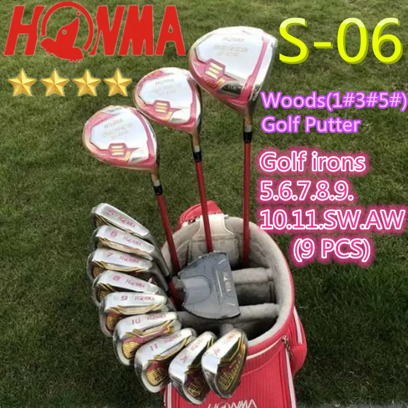 

Women's Golf Complete Set Honma Beres IS-06 4 Star Club Set Driver+Fairway+Iron+Putter/13Pcs Graphite Shaft L Flex ( No Bag）