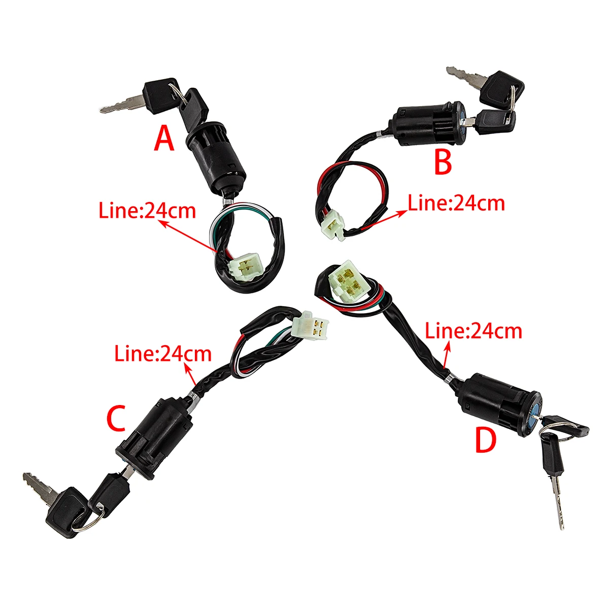 

1pcs Universal Motorcycle Ignition Switch Key ATV For Honda Yamaha Kawasaki For Suzuki KTM