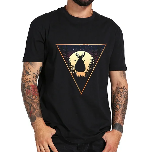 

fat deer Men's T-Shirts summer Casual Cotton Cartoon Print t shirt men O-Neck Short Sleeve Brand TShirts Male Tops tees