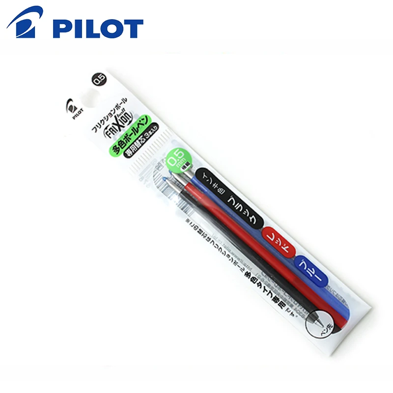 Pilot FriXion шариковая гелевая многократная заправка-0,5 мм 6 заправок/лот(2 упаковки) черный/красный/синий LFBTRF-30EF - Цвет: Mixed  6pcs(2 Packs)