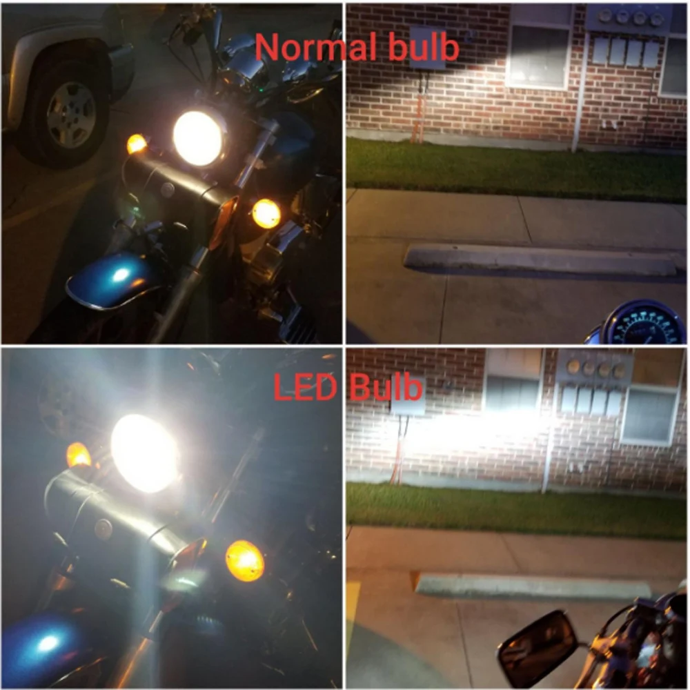 

1Pcs H7 LED Motorcycle Headlight for Kawasaki Ninjia KX250F ZX6R ZX7R ZX10R ZZR600 LED Lamps for Front Lights 8000LM 6000K White