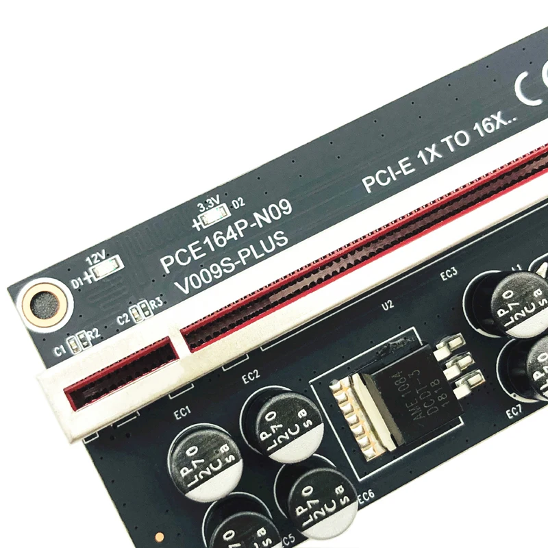 ver009s plus pci e pcie riser 009s 6 pin pci express карта riser molex usb 30 кабель 1x 16x