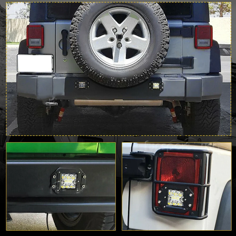 Светодиодный рабочий фсветильник рь с утапливаемым креплением 260 Вт лм 5 дюймов 4x4