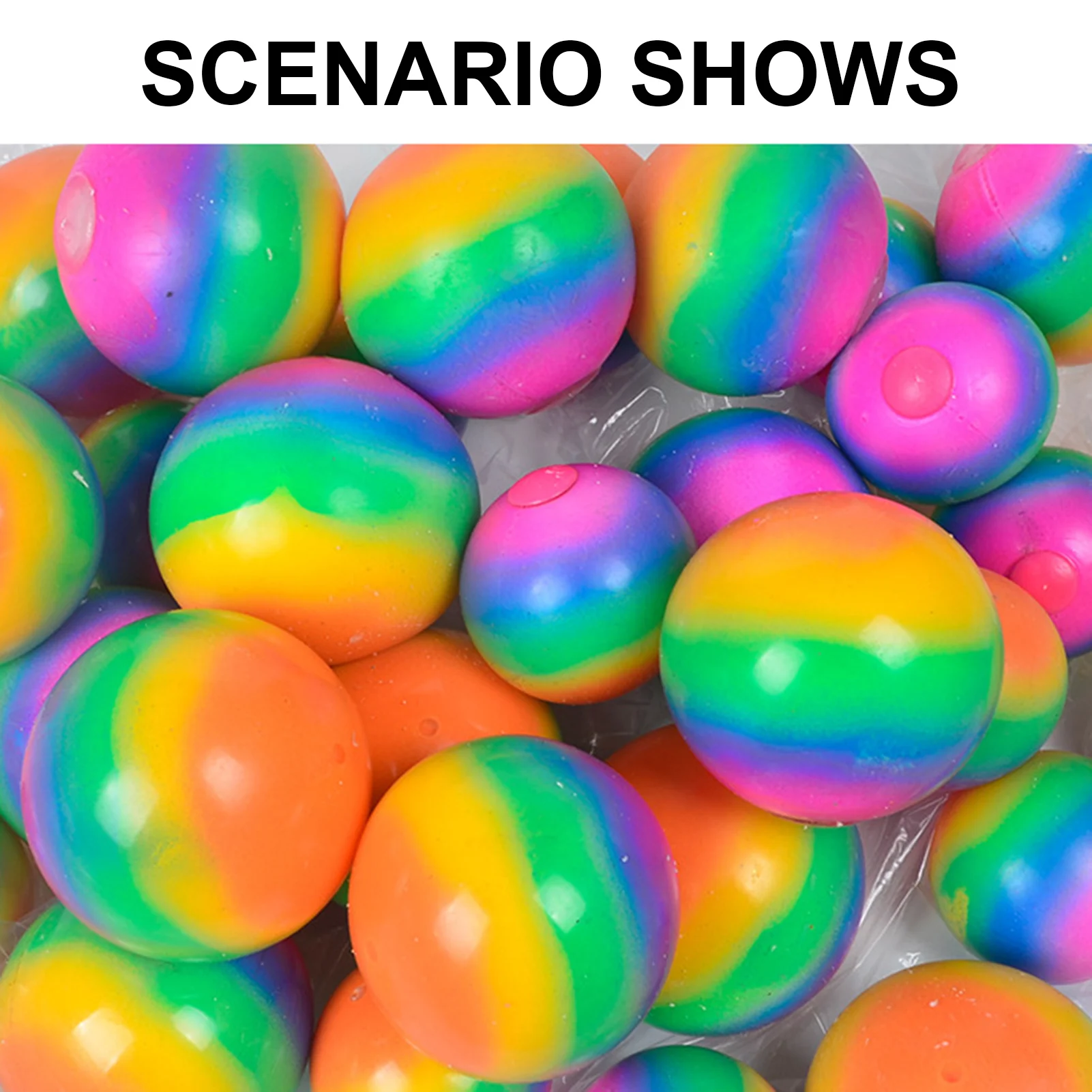 

Fidget Toys 7/9cm Colorful Soft Foam TPR Squeeze Colorful Vent Balls Toys for Kids Children Adults Stress Relief Funny Toys
