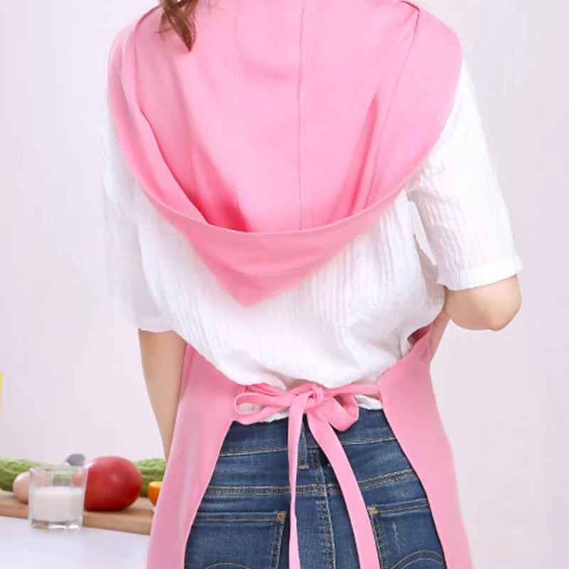

Adult Front Pocket Bib Apron For For Woman Men Chef Waiter Cafe Shop BBQ Hairdresser Aprons Bibs Home Cooking Kitchen Aprons