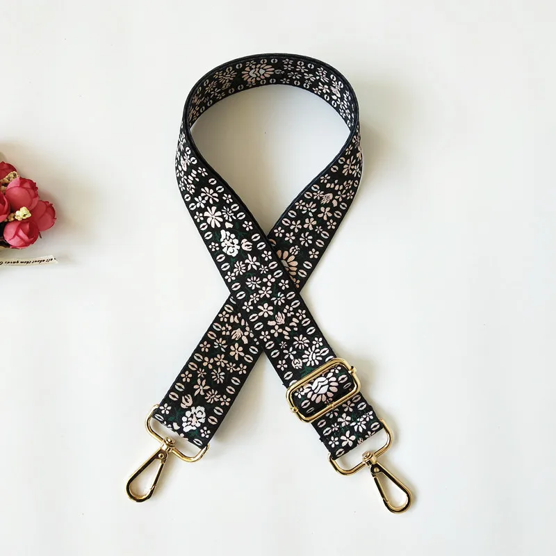 Nylon Fashion Colorful Belt Bag Strap Rainbow Flower Accessories Replacement Wide Straps For Shoulder Handbag Crossbody Bags | Багаж и