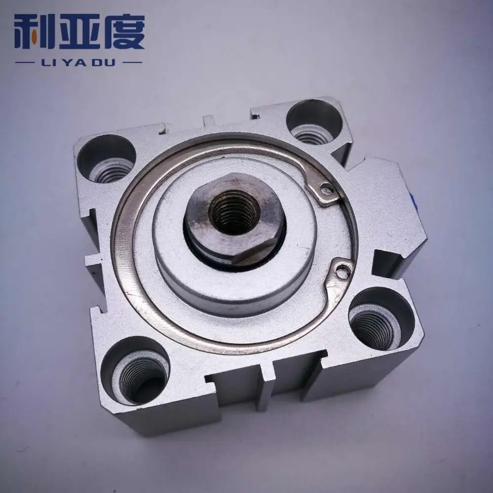 

SDA32-5/10/15/20/25/30/35/40/45/50 thin cylinder Series 32mm Bore 5mm Stroke Aluminium alloy cylinder External tooth type