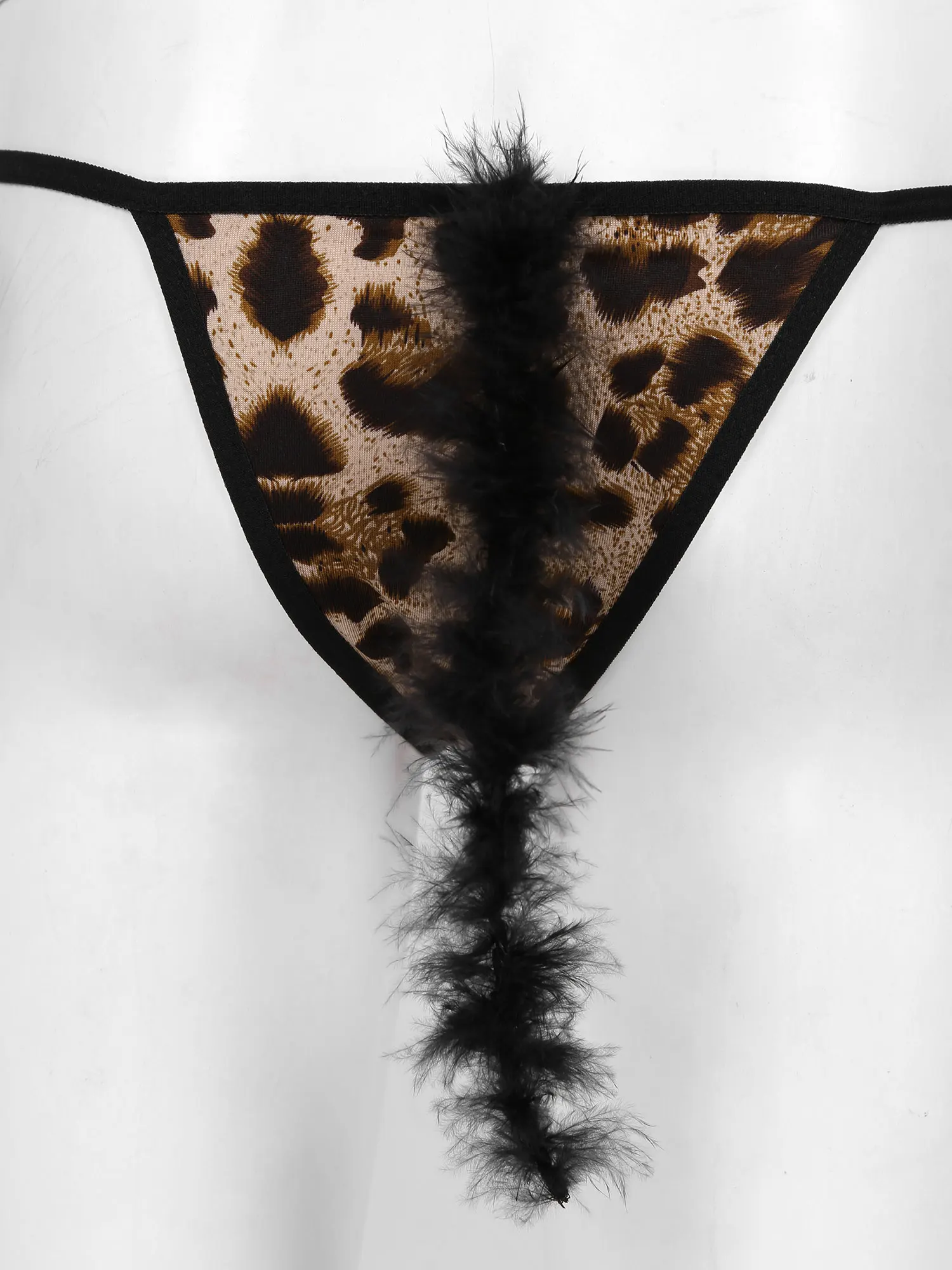 

Women Halloween Roleplay Sets Leopard Sexy Costumes Clubwear Lingerie Set Lace-up Bra Tops T-Back Briefs with Cat Ear Headband